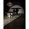 Noir Satellite Chandelier, Black Steel