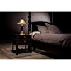 Noir Blau Table Lamp, Steel w/ Brass Finish & Black Steel Detail, 16"