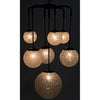 Noir Artemis Chandelier, Steel w/ Black Finish