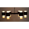 Noir Socrates Chandelier, Steel w/ Black Finish