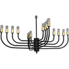 Noir Claude Chandelier - Industrial Steel