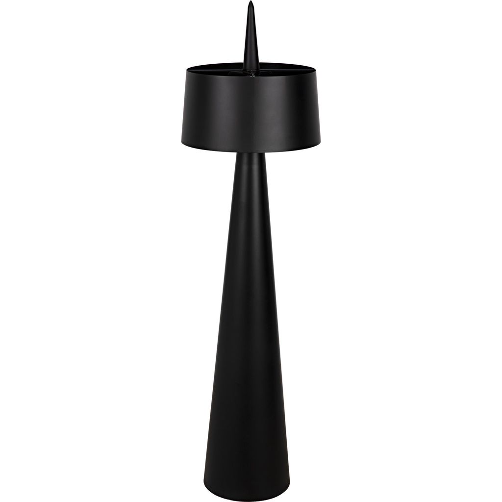 Noir Moray Floor Lamp, Black Steel