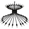 Noir Mancini Chandelier, Black Steel