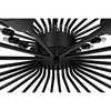 Noir Mancini Chandelier, Black Steel