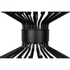 Noir Mancini Chandelier, Black Steel