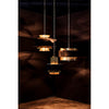 Noir Arion Pendant, Steel w/ Brass Finish