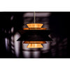 Noir Arion Pendant, Steel w/ Brass Finish