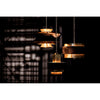 Noir Arion Pendant, Steel w/ Brass Finish