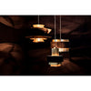 Noir Arion Pendant, Steel w/ Brass Finish