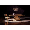 Noir Vulcan Chandelier, Black Steel w/ Black Glass