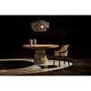Noir Vulcan Chandelier, Black Steel w/ Black Glass
