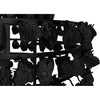 Noir Vulcan Chandelier, Black Steel w/ Black Glass