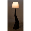 Noir Rhombus Floor Lamp w/ Shade, Black Metal