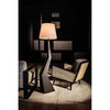 Noir Rhombus Floor Lamp w/ Shade, Black Metal