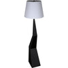 Noir Rhombus Floor Lamp w/ Shade, Black Metal