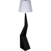 Noir Rhombus Floor Lamp w/ Shade, Black Metal