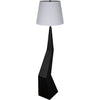 Noir Rhombus Floor Lamp w/ Shade, Black Metal