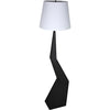 Noir Rhombus Floor Lamp w/ Shade, Black Metal