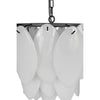 Noir Lotus Chandelier, Medium - Industrial Steel