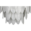 Noir Lotus Chandelier, Medium - Industrial Steel