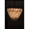 Primary vendor image of Noir Lotus Chandelier, Extra Large - Industrial Steel & Milk Glass