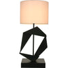 Noir Timothy Table Lamp w/ Shade, 13"