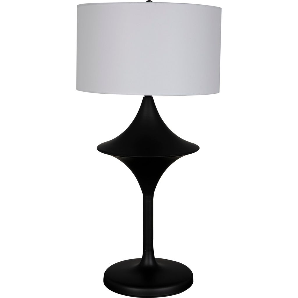 Noir Wilder Lamp w/ Shade, 13"