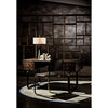 Noir 0037 Dining Chair, Steel & Leather, 18" W