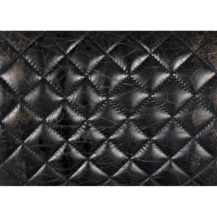 Noir 0037 Dining Chair, Steel & Leather, 18" W