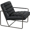 Noir Demeter Chair, Metal & Leather, 25" W