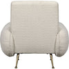 Noir Hera Chair, Boucle Fabric - Metal & Polyester, 35" W