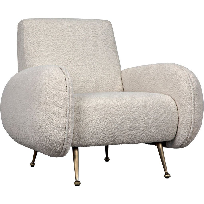 Primary vendor image of Noir Hera Chair, Boucle Fabric - Metal & Polyester, 35