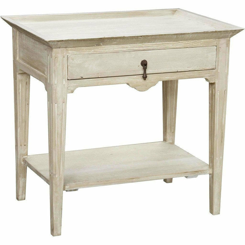 CFC Lily Reclaimed Lumber Nightstand, Gray Wash-Nightstands-CFC-Heaven's Gate Home, LLC