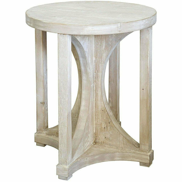 CFC Freesia Reclaimed Lumber Side Table, Grey Wash-Side Tables-CFC-Heaven's Gate Home, LLC