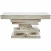 CFC Holt Stacked Reclaimed Lumber Console Table, Gray Wash-Console Tables-CFC-Heaven's Gate Home, LLC