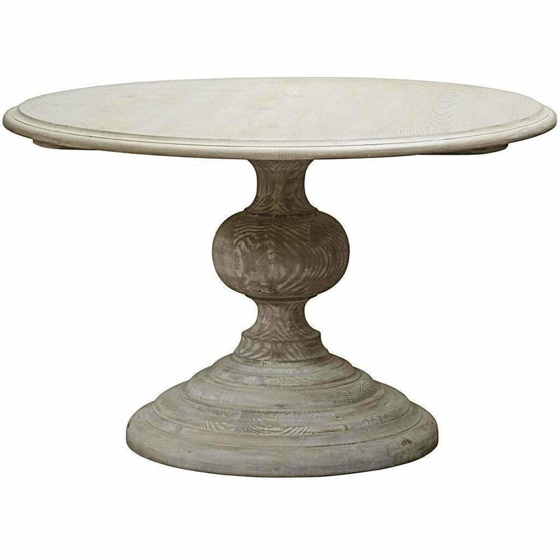 CFC Adaliz Reclaimed Lumber Dining Table, Gray Wash, 48