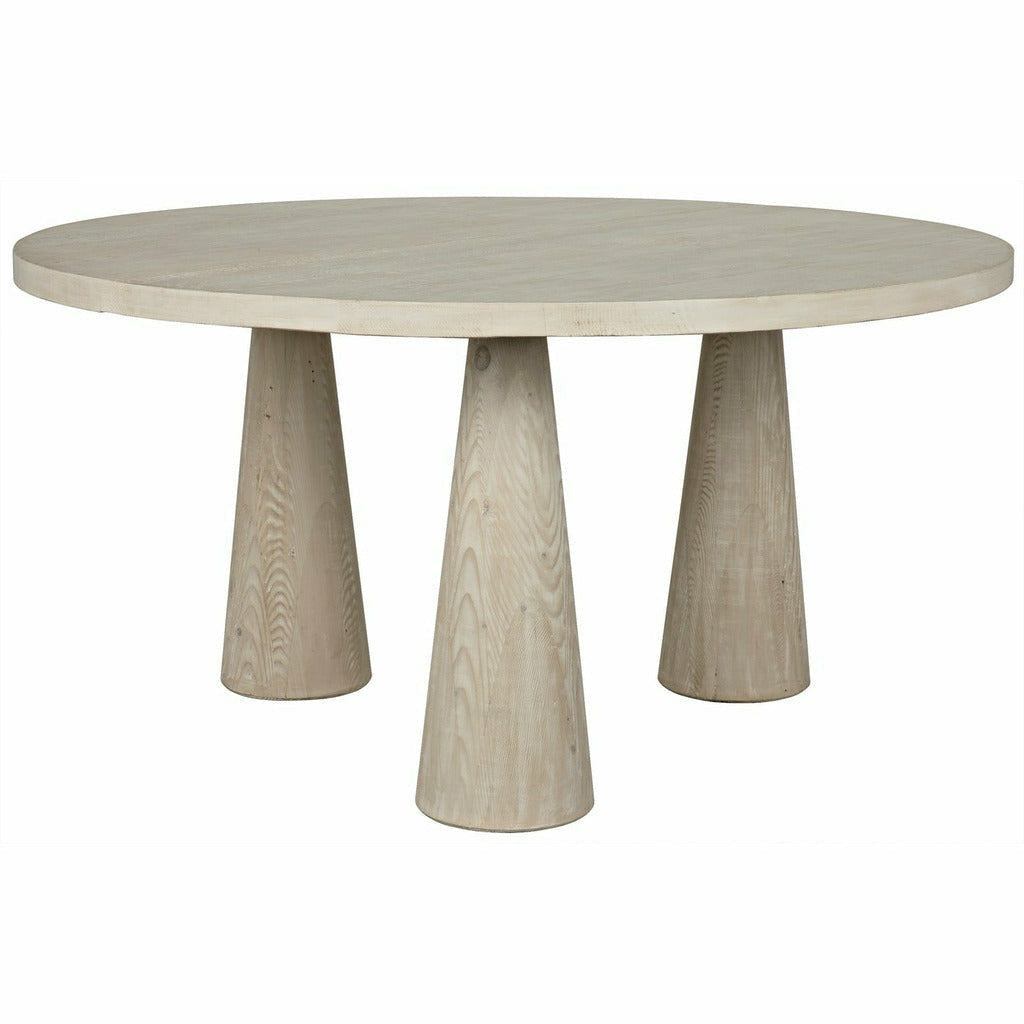 CFC David Reclaimed Lumber Round Dining Table, 60" Dia.