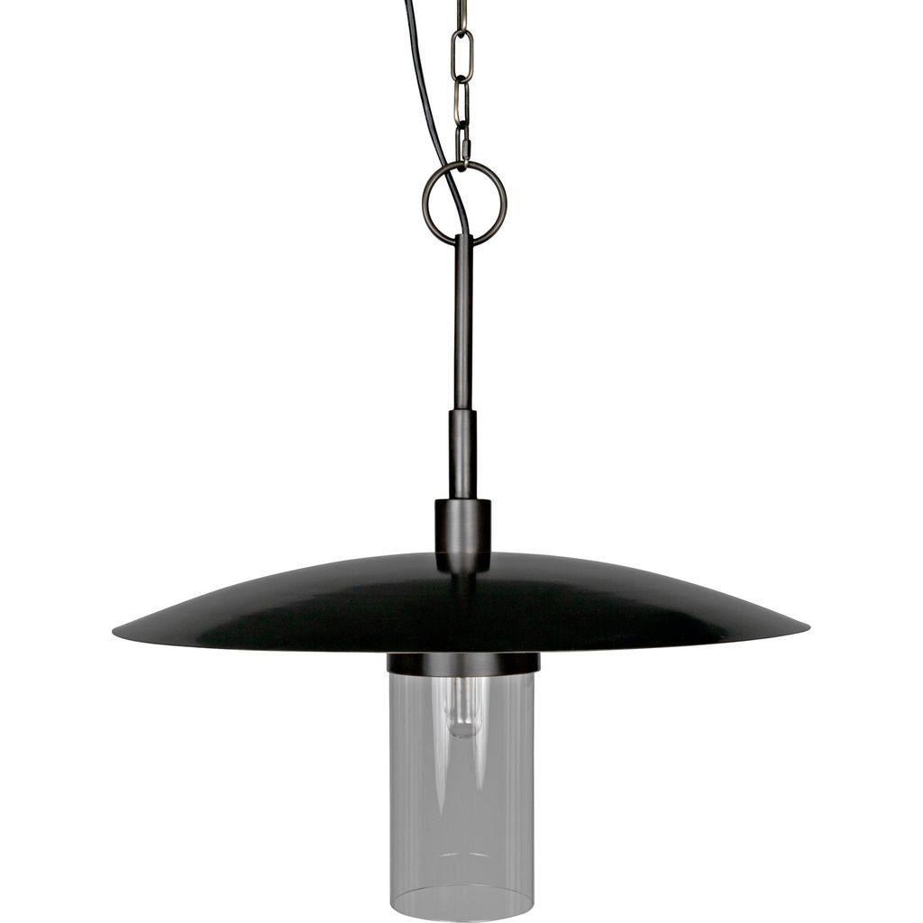 Noir Anton Pendant, Metal w/ Aged Brass Finish