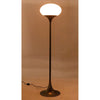 Noir Drop Floor Lamp, Gun Metal Finish - Industrial Steel