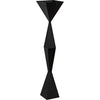 Noir Brixton Floor Lamp, Black Steel