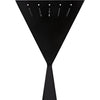 Noir Brixton Floor Lamp, Black Steel