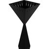 Noir Brixton Floor Lamp, Black Steel