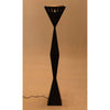 Noir Brixton Floor Lamp, Black Steel