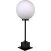 Noir Mond Table Lamp, Black Steel, 10"