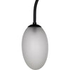 Noir Swan Floor Lamp, Black Steel