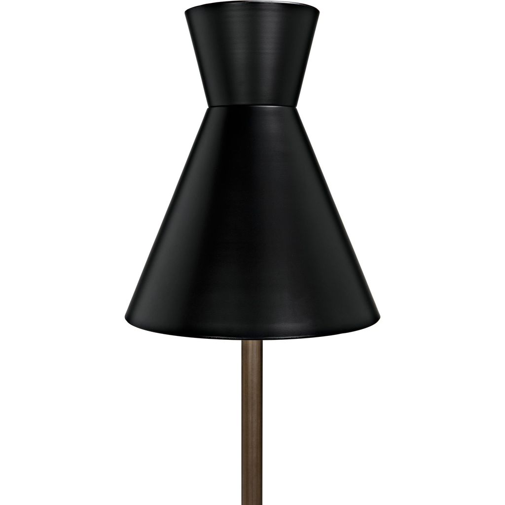 Noir Thinking Cap Floor Lamp - Industrial Steel