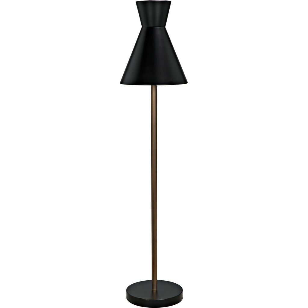 Primary vendor image of Noir Thinking Cap Floor Lamp - Industrial Steel