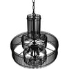 Noir Ghost Chandelier - Industrial Steel