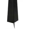 Noir Saturn Floor Lamp - Industrial Steel & Frosted Glass