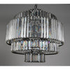 Noir Axa Chandelier - Industrial Steel & Crystals